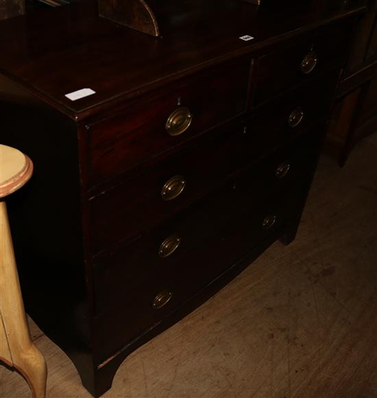 A George III mahogany chest of drawers